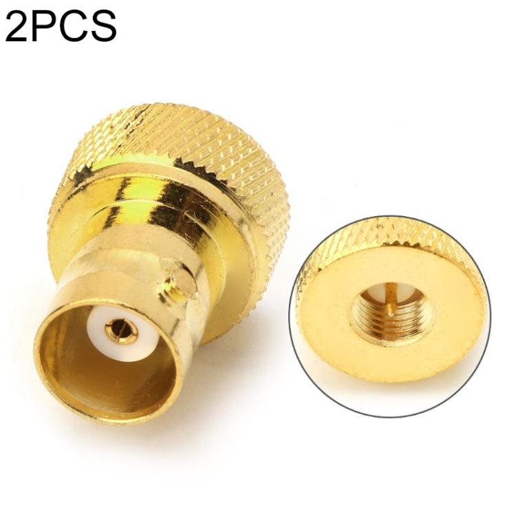2 pièces connecteur coaxial RF BNC femelle vers SMA mâle, BNC femelle vers SMA mâle