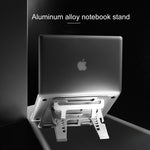Support en alliage d'aluminium COOLCOLD U2S portable, pliable, creux, à double triangle, réglable en hauteur pour ordinateur portable, COOLCOLD U2S