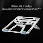 Support en alliage d'aluminium COOLCOLD U2S portable, pliable, creux, à double triangle, réglable en hauteur pour ordinateur portable, COOLCOLD U2S