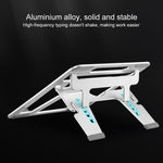 Support en alliage d'aluminium COOLCOLD U2S portable, pliable, creux, à double triangle, réglable en hauteur pour ordinateur portable, COOLCOLD U2S