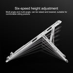 Support en alliage d'aluminium COOLCOLD U2S portable, pliable, creux, à double triangle, réglable en hauteur pour ordinateur portable, COOLCOLD U2S