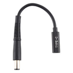 Câble chargeur adaptateur secteur DP USB-C / Type-C vers 7.4 x 0.6mm pour Dell, Type-C vers 7.4 x 0.6mm