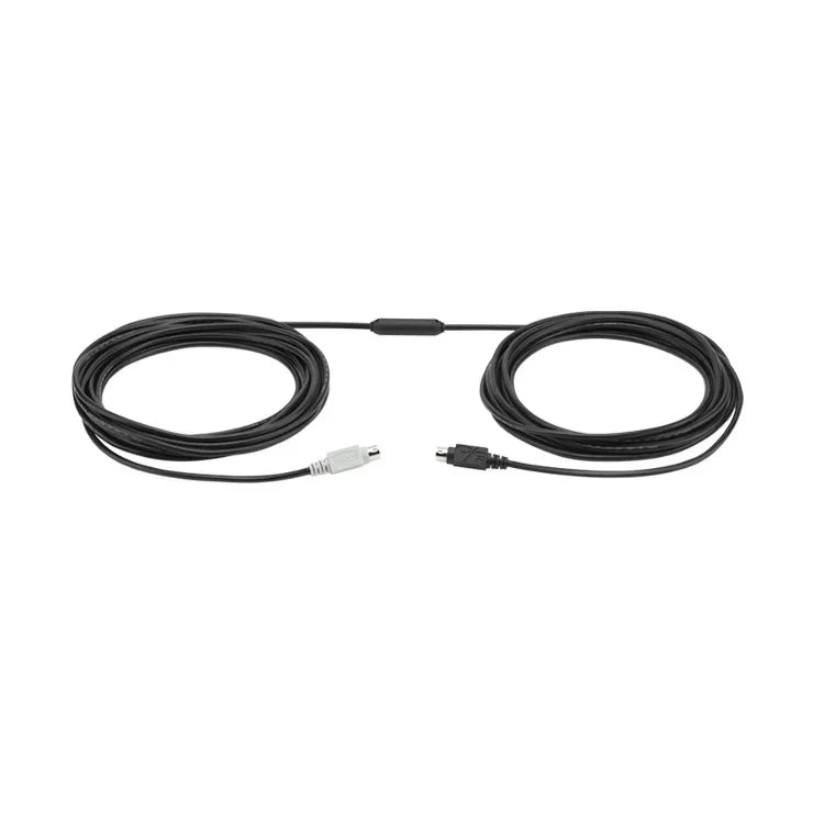Câble d'extension Logitech CC3500 Connect pour haut-parleur, microphone, HUB, caméra, port DIN, Longueur du câble : 10m, 10m