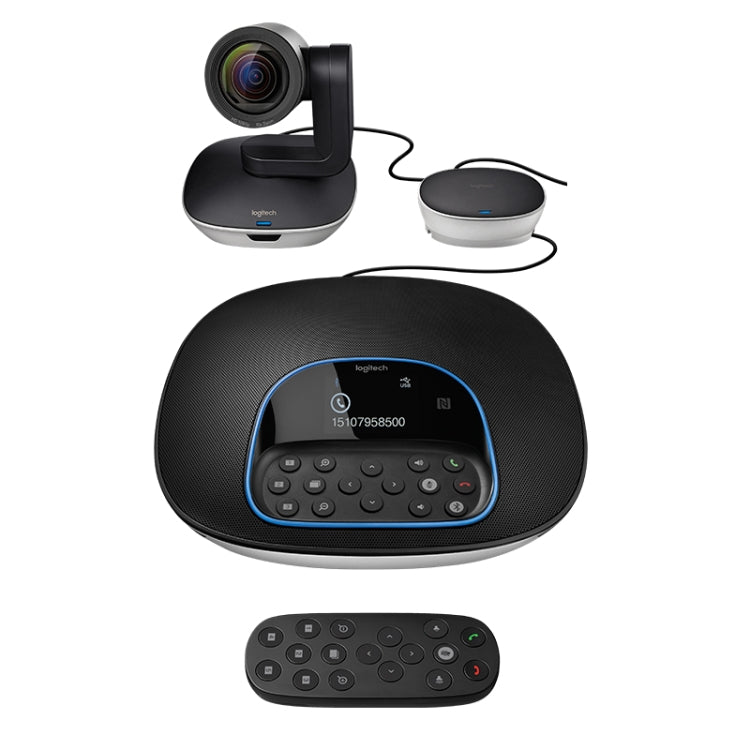 Caméra de visioconférence professionnelle Logitech CC3500e HD 1080P pour cours en ligne, prise UE