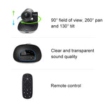 Caméra de visioconférence professionnelle Logitech CC3500e HD 1080P pour cours en ligne, prise UE