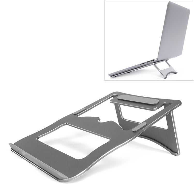 Support de refroidissement en alliage d'aluminium pour ordinateur portable, support de bureau portable simple, support à deux niveaux, taille : 21x26cm