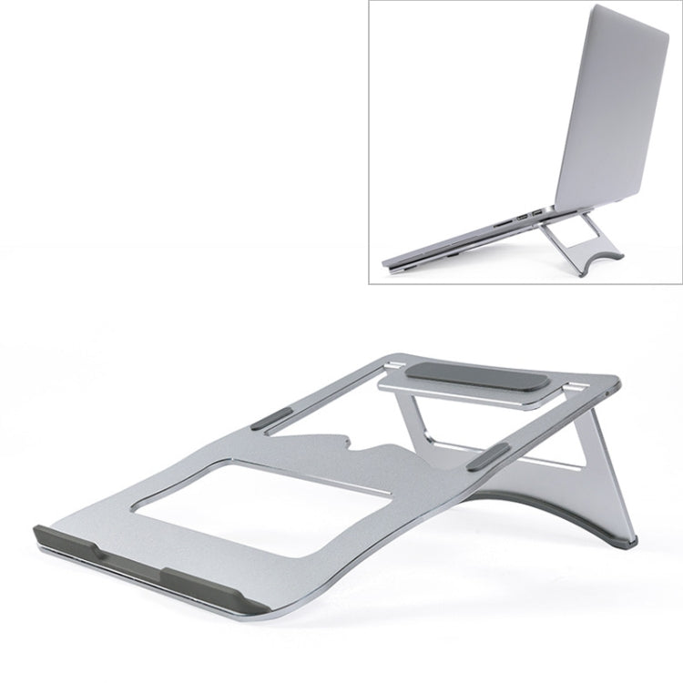 Support de refroidissement en alliage d'aluminium pour ordinateur portable, support de bureau portable simple, support à deux niveaux, taille : 21x26cm