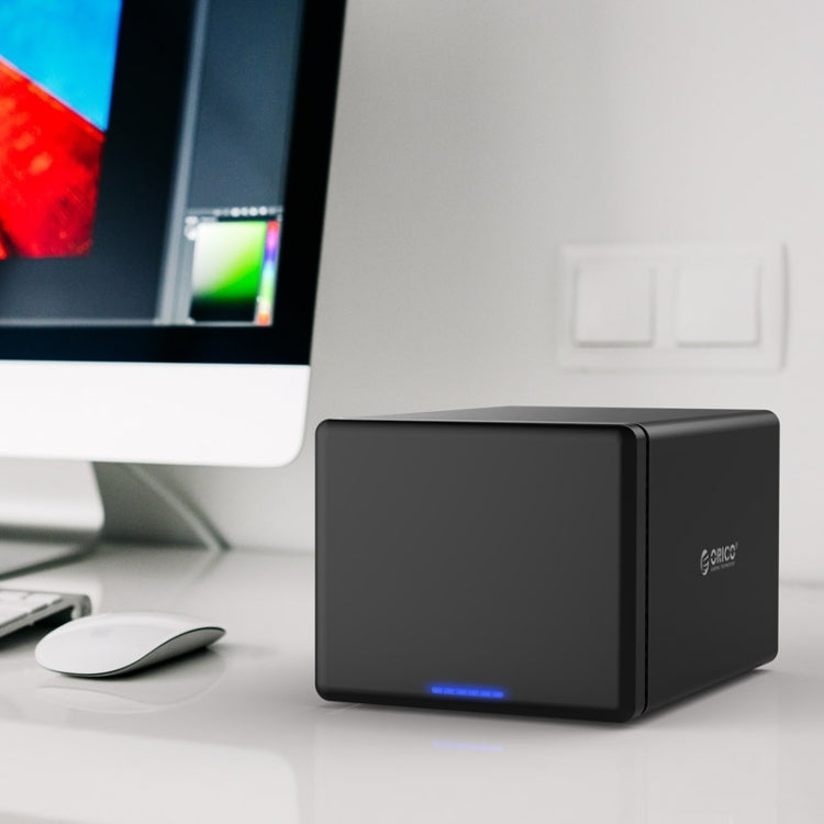 Boîtier de disque dur externe ORICO NS500-RC3 5 baies USB-C / Type-C 3.1 vers SATA avec RAID pour HDD SATA 3,5 pouces, support du protocole UASP, USB 3.1 Type-C vers SATA avec RAID