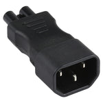 Adaptateur prise secteur AC C5 vers C14, C5 vers C14