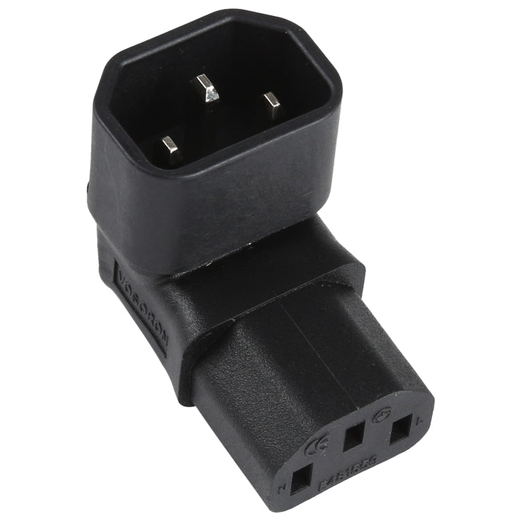 Adaptateur prise secteur coudé (vers le haut) C13 vers C14, prise C13 vers C14 coudée vers le haut