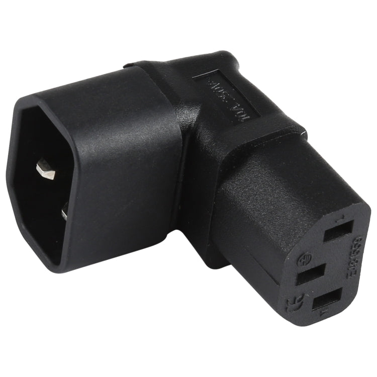 Adaptateur prise secteur coudé (vers le haut) C13 vers C14, prise C13 vers C14 coudée vers le haut