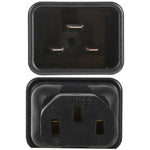 Adaptateur convertisseur de prise secteur C13 vers C20, C13 vers C20