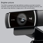 Webcam Logitech C922 HD 1080p avec mise au point automatique et 2 microphones omnidirectionnels