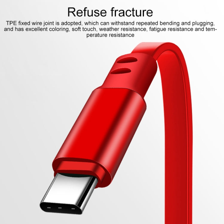 Câble de charge rétractable 3 en 1 USB vers USB-C / Type-C + 8 broches + Micro USB de 1,2 m 3,5 A max.