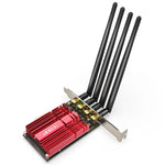 Carte réseau externe adaptateur PCI-Express double bande 2.4GHz & 5GHz EDUP 9633-800 AC1900Mbps 4 antennes, AC1900Mbps