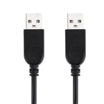 Câble 2 en 1 USB 2.0 mâle vers double USB mâle pour ordinateur / portable, longueur : 50cm, USB 2.0 AM vers 2 USB 2.0 AM