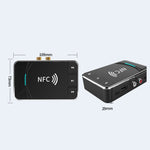 N100 NFC Adaptateur audio Bluetooth 5.0 pour voiture, récepteur et émetteur de bureau, haut-parleur Bluetooth, N100