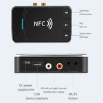 N100 NFC Adaptateur audio Bluetooth 5.0 pour voiture, récepteur et émetteur de bureau, haut-parleur Bluetooth, N100