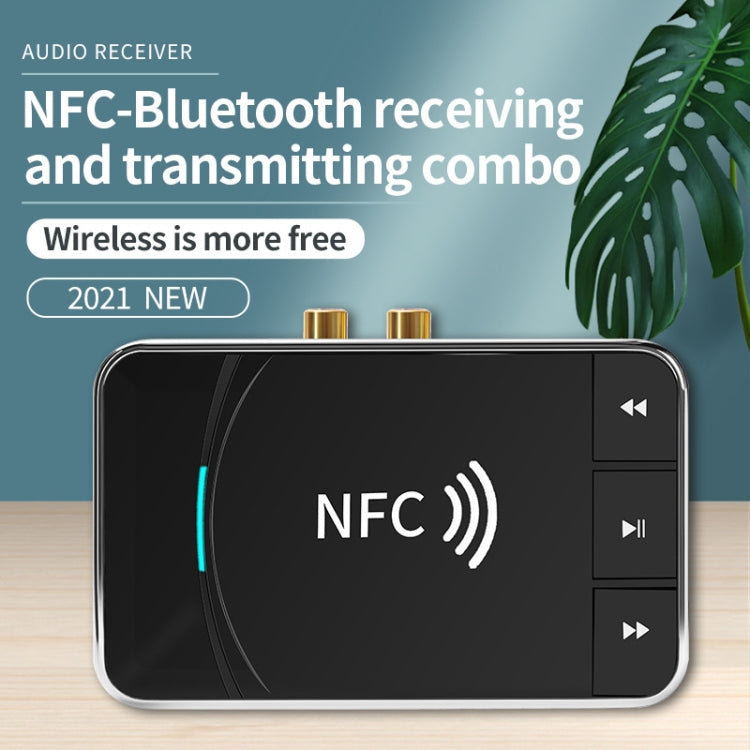 N100 NFC Adaptateur audio Bluetooth 5.0 pour voiture, récepteur et émetteur de bureau, haut-parleur Bluetooth, N100