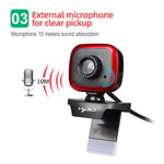 HXSJ A849 Webcam PC vidéo HD 480P réglable à 360 degrés avec microphone