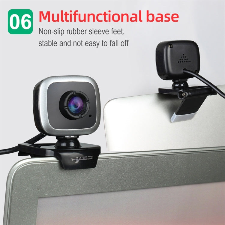 HXSJ A849 Webcam PC vidéo HD 480P réglable à 360 degrés avec microphone