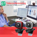 HXSJ A849 Webcam PC vidéo HD 480P réglable à 360 degrés avec microphone