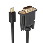 Câble convertisseur Mini DP vers VGA, longueur du câble : 1,8m, Mini DP vers VGA
