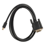 Câble convertisseur Mini DP vers VGA, longueur du câble : 1,8m, Mini DP vers VGA