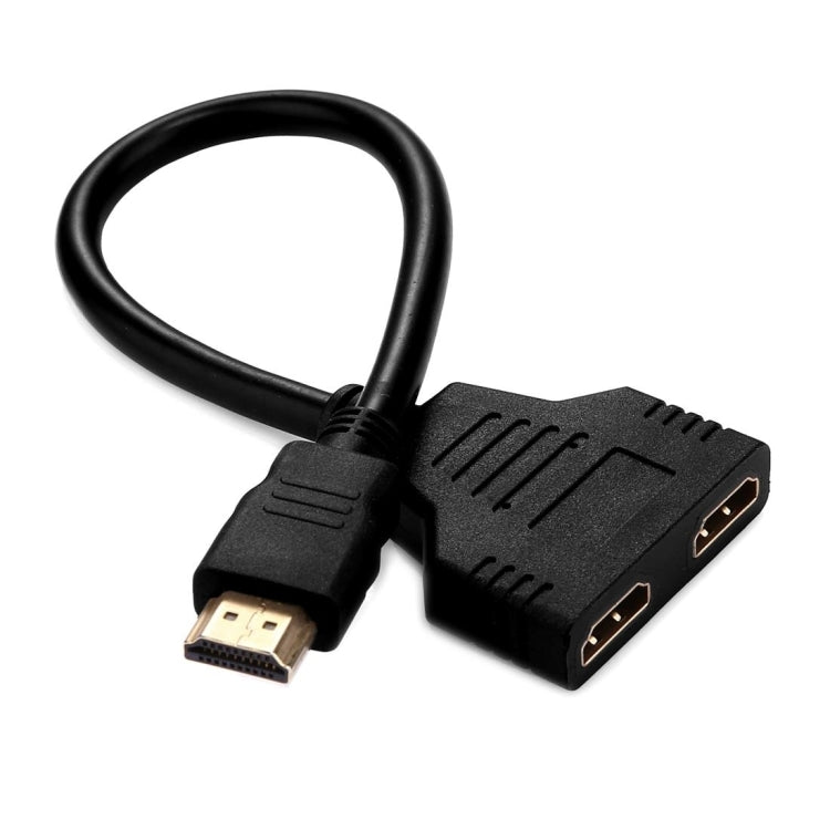 Câble adaptateur HDMI mâle 30 cm vers double HDMI femelle version 1.4
