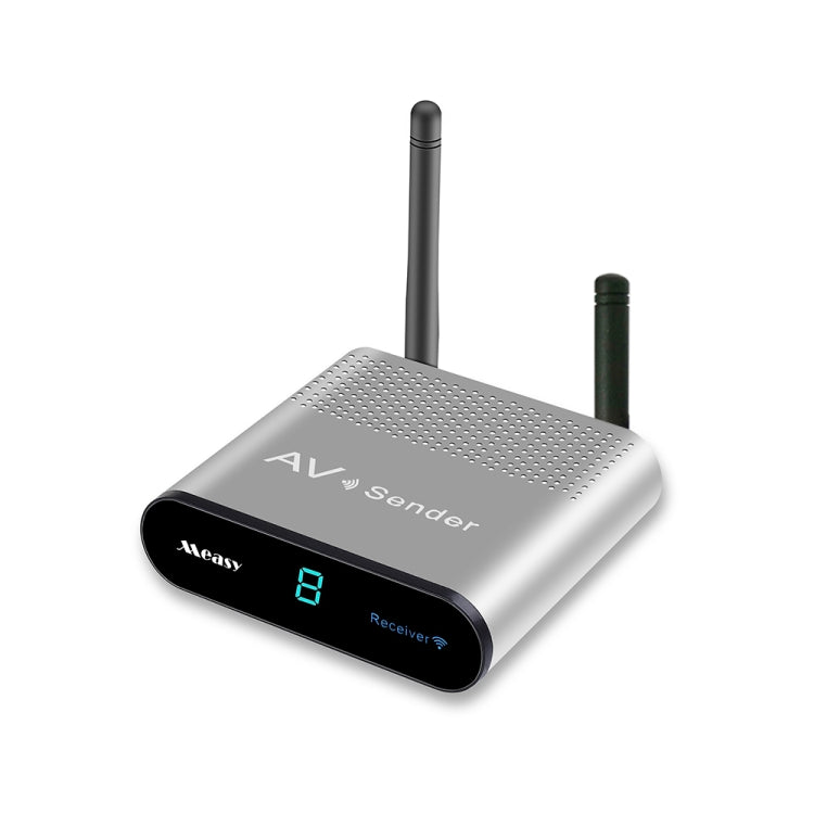 Measy AV240 Émetteur et Récepteur Audio/Vidéo Sans Fil 2,4 GHz avec Fonction de Retour Infrarouge, Distance de Transmission : 400 m, AV240 Argent