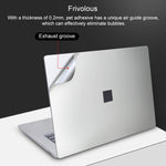 Lot de 4 autocollants de protection pour coque d'ordinateur portable Microsoft Surface Laptop 3 15 pouces, pour Surface Laptop 3 15 pouces