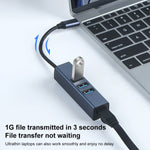 Adaptateur HUB 4 en 1 USB-C / Type-C vers USB3.0 + triple USB2.0 RDS 6307-4, 6307-4