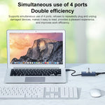 Adaptateur HUB 4 en 1 USB-C / Type-C vers USB3.0 + triple USB2.0 RDS 6307-4, 6307-4