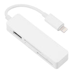 Lecteur de carte multi-fonctions 4 en 1 MS + SD + TF + USB2.0 pour appareils 8 broches, 8 broches