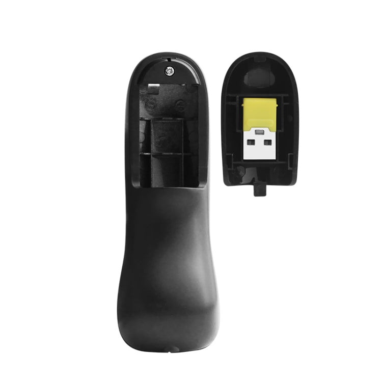 PR-05 Souris volante gyroscope 6D sans fil 2,4G, pointeur laser, stylo présentateur pour PC / portable, enseignement, conférence, discours