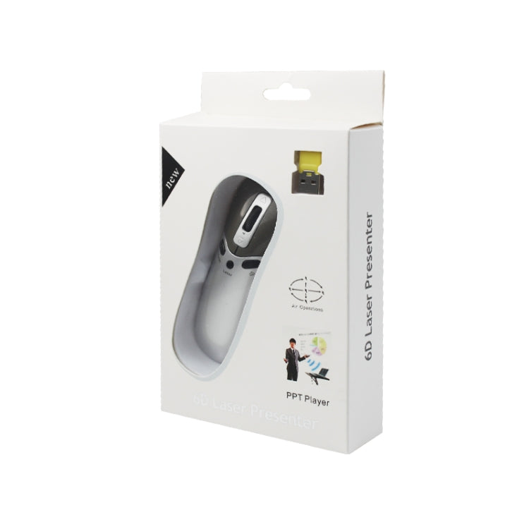 PR-05 Souris volante gyroscope 6D sans fil 2,4G, pointeur laser, stylo présentateur pour PC / portable, enseignement, conférence, discours