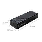 Boîtier SSD M.2 NVMe USB3.2 20Gbps ORICO M2PVC3-G20-GY-BP, M2PVC3-G20-GY-BP