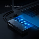 Boîtier SSD M.2 NVMe USB3.2 20Gbps ORICO M2PVC3-G20-GY-BP, M2PVC3-G20-GY-BP