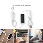 Câble pont de transfert de fichiers direct haute vitesse USB PC à PC pour partage de données en ligne, longueur : 1,75 m