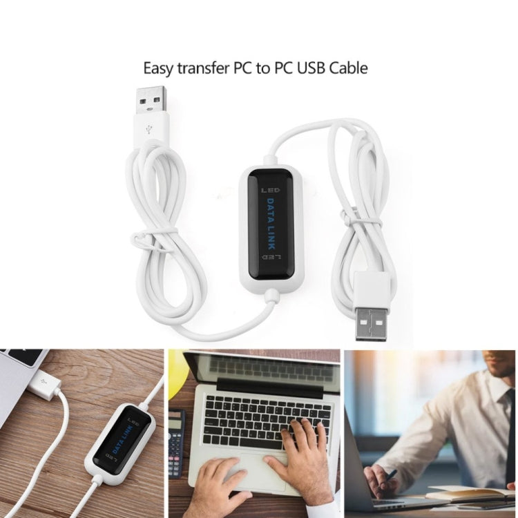 Câble pont de transfert de fichiers direct haute vitesse USB PC à PC pour partage de données en ligne, longueur : 1,75 m