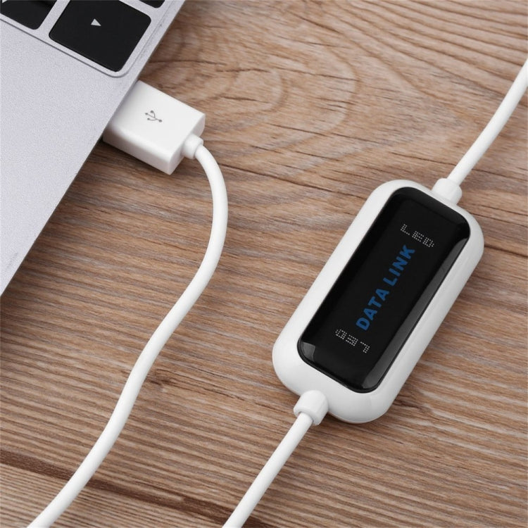 Câble pont de transfert de fichiers direct haute vitesse USB PC à PC pour partage de données en ligne, longueur : 1,75 m