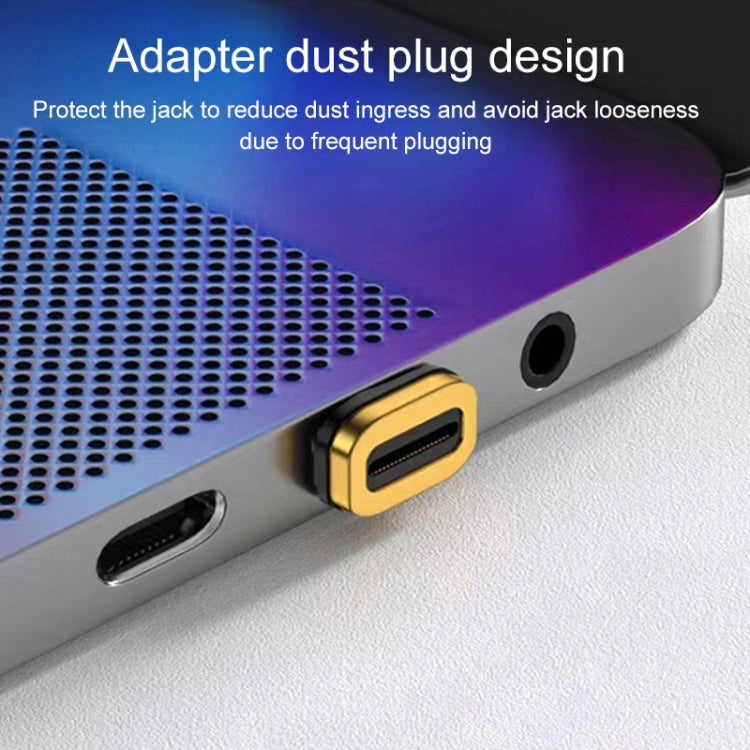 Adaptateur de charge magnétique coudé USB-C / Type-C mâle vers femelle 100W, coudé 100W