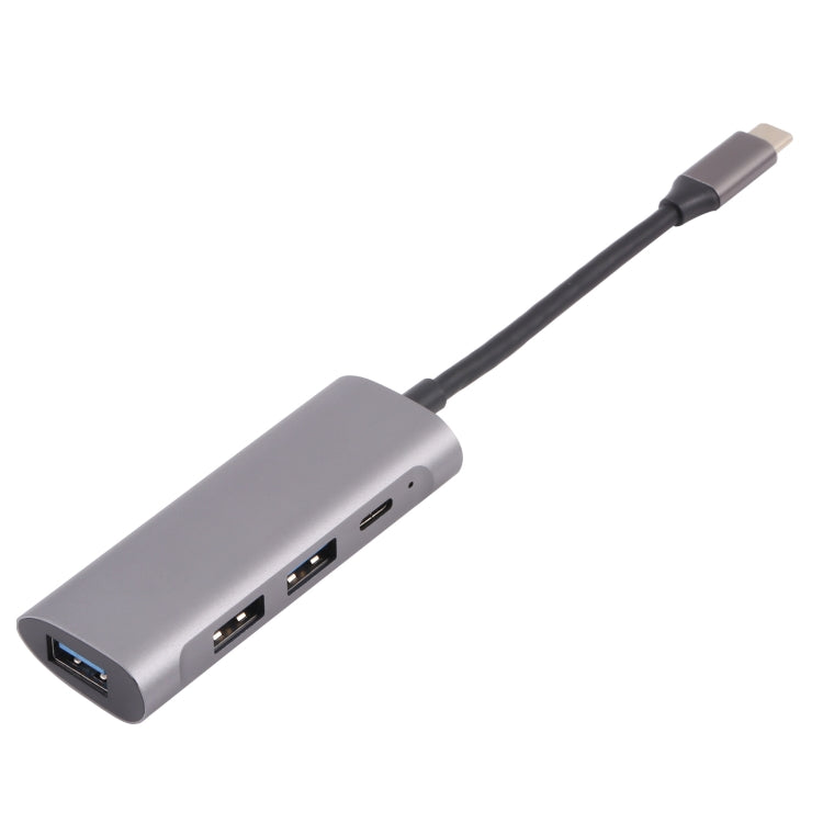 Station d'accueil HUB T-811 4 en 1 USB-C / Type-C vers 3 ports USB 3.0 + USB-C / Type-C, T-811