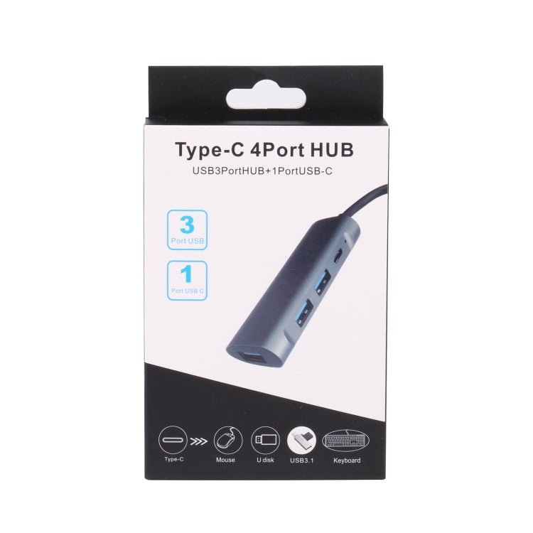 Station d'accueil HUB T-811 4 en 1 USB-C / Type-C vers 3 ports USB 3.0 + USB-C / Type-C, T-811