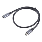 Câble adaptateur USB-C / Type-C mâle vers USB-C / Type-C femelle, longueur du câble : 50cm, 50cm