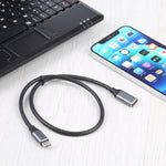 Câble adaptateur USB-C / Type-C mâle vers USB-C / Type-C femelle, longueur du câble : 50cm, 50cm