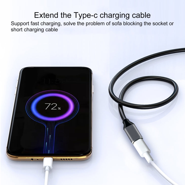 Câble adaptateur USB-C / Type-C mâle vers USB-C / Type-C femelle, longueur du câble : 50cm, 50cm