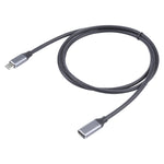 Câble adaptateur USB-C / Type-C mâle vers USB-C / Type-C femelle, longueur du câble : 1m, 1m