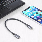 Câble adaptateur USB-C / Type-C mâle vers USB-C / Type-C femelle, longueur du câble : 25cm, 25cm