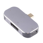 Adaptateur 3 en 1 USB-C / Type-C mâle vers USB-C / Type-C charge + USB + DP femelle, USB-C / Type-C + USB + DP